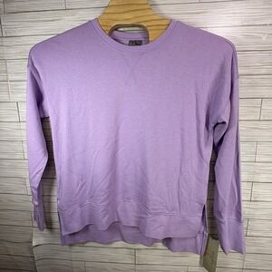 Sweaty Betty Sweatshirt Women Med After Class Cropped‎ Purple Crewneck Pullover